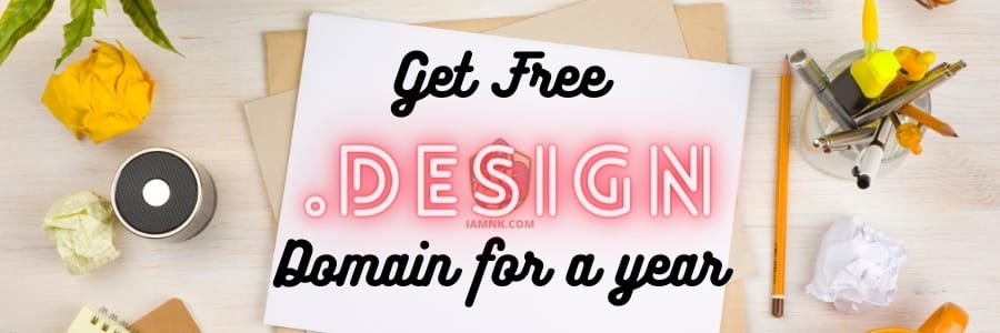 Free .Design Domain banner by iamnk