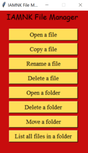 Capture Of File Manager